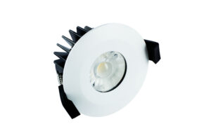 Integrated Downlights - Integral Low-Profile Fire Rated Downlight 10W 3000K 60 Beam Dimmable 90Lm/W White (ILDLFR70B012)