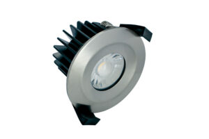 Integrated Downlights - Integral Low-Profile Fire Rated Downlight 6W 3000K 38 Beam Dimmable 85Lm/W Satin Nickel (ILDLFR70B014)