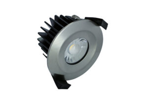 Integrated Downlights - Integral Low-Profile Fire Rated Downlight 10W 4000K 60 Beam Dimmable 85Lm/W Satin Nickel (ILDLFR70B017)