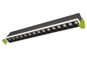 Integral Tracelux 30W 15 Light 3000K Recessed Linear Downlight Led 405Mm By 37Mm Cutout Without Driver