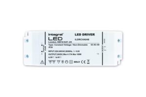 LED Drivers - Integral Constant Voltage Driver 100W 24Vdc IP20 Non-Dimm 200-240V Input (ILDRCVA048)
