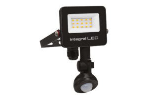Integral Super Slim 2 Floodlight IP67 1000Lm 10W 4000K Pir 120? Non-Dimm 100Lm/W Black Ir Remote