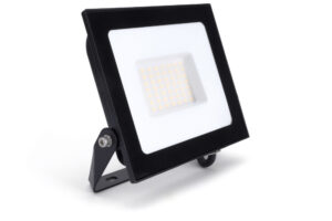 Domestic - Integral Compact Slim Floodlight 50W 5000Lm 3000K 120 Beam 100Lm/W IP65 Ik08 Led Black (ILFLE007)