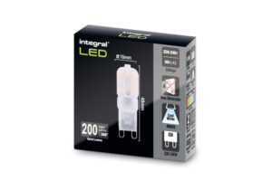 Capsule G9 G4 - Integral G9 Bulb 3 Pack 200Lm 1.8W 4000K Non-Dimm 200 Beam (ILG9NE024-3)