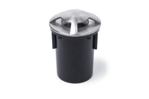 Ground & Drive Over - Integral Outdoor In Ground Uplight IP67 1Xgu10 Pathlight 4 Way Stainless Steel (ILGDB075)