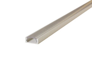 Integral Profile Aluminium Surface Mount 1M Clear Clip-In Diffuser 15.2 X 6Mm Include 2 Endcaps And 2 Mounting Brackets