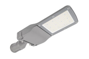 Integral Vision Streetlight 80W 12800Lm 4000K T2M Optics Ip65 76Mm Dia Spigot Ik08 160Lm/W Nema3 With Cap