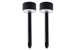 Spike Lighting - Integral True Solar Outdoor Spike Light 2Packs IP44 60Lm 0.5W 3000K Black (ILSSKB013)