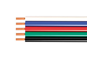 Accessories - Integral 5 Core Cable 0.75Mm? Black/Red/Green/Blue/White Wire 1M Length For 12-24Vdc Rgbw Led Strips 6A Max Load (ILSTAA358)