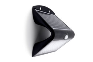 Wall Lighting - Integral Solar Outdoor Wall Light Pir IP65 220Lm 1.5W 4000K Black (ILSWL002)