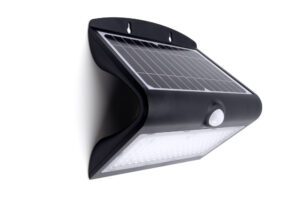 Wall Lighting - Integral Solar Outdoor Wall Light Pir IP65 220Lm 1.5W 4000K Black (ILSWL003)