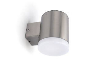 Up & Down Lights - Integral True Solar Outdoor Stainless Steel Wall Light IP65 Adjustable 25/85/115Lm 1.2W 3000K (ILSWLB004)