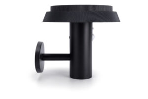 Wall Lighting - Integral True Solar Outdoor Wall Light IP65 Adjustable 40/220/340Lm 6W Cct Adjustable 3/4/6500K Black (ILSWLB007)