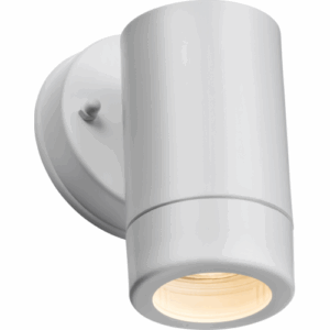 ML Accessories - Knightsbridge EAMON 230V IP54 GU10 Polycarbonate Single Wall light White (EA1W)