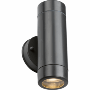 ML Accessories - Knightsbridge EAMON 230V IP54 GU10 Polycarbonate Up/Down Wall light Anthracite (EA2A)