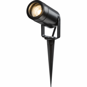 ML Accessories - Knightsbridge EAMON 230V IP65 GU10 Polycarbonate Spike light Black (EASPK1BK)