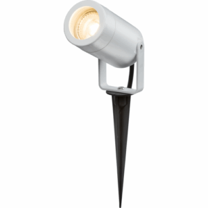 ML Accessories - Knightsbridge EAMON 230V IP65 GU10 Polycarbonate Spike light White (EASPK1W)