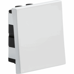 Knightsbridge 20AX 1G intermediate modular wide rocker switch (50x50mm) - White