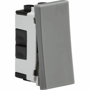 Knightsbridge 20AX 1G 2-way modular switch (25x50mm) - Grey