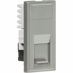 Knightsbridge UTP CAT6A RJ45 Outlet module 25 x 50mm - Grey