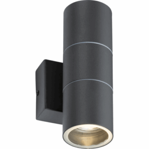 ML Accessories - Knightsbridge 230V IP54 GU10 Up and Down Wall Light - Anthracite (OWALL02A)