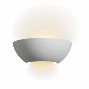 Knightsbridge 230V E14 40W Up and Down Plaster Wall Light