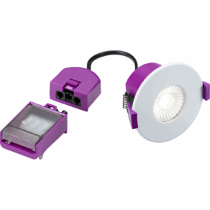Integrated Downlights - Knightsbridge SpektroLED Evo Fixed Fire Rated IP65 Downlight with 2 x Wattage and 4 x CCT (No Bezel) (SPKEVF)