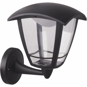 Lanterns - Knightsbridge TORO 230V IP44 8W LED Coach Lantern with Adjustable CCT Black (TOROUP)