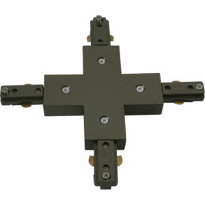 Knightsbridge Single Circuit - Knightsbridge 230V Track X-connector - Satin Nickel (TRKX1S)