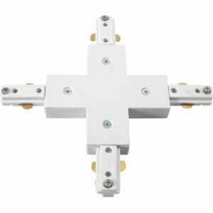 Knightsbridge Single Circuit - Knightsbridge 230V Track X-connector - White (TRKX1W)