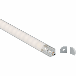 Knightsbridge 1M Aluminium Profile - Surface Mount Corner