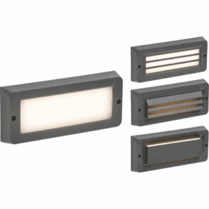 Knightsbridge 230V IP65 5W LED CCT Adjustable Surface Mount Brick light - Grey