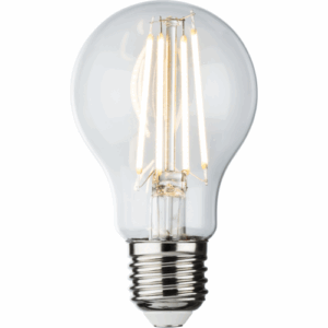 E27 Bulbs - Knightsbridge 230V 8W LED ES Clear GLS Filament Lamp 2700K Dimmable (GLSD8AESC)