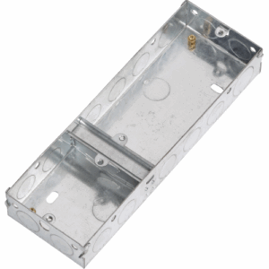 Knightsbridge 3G 35mm Single Plus Double Galvanised Steel Box