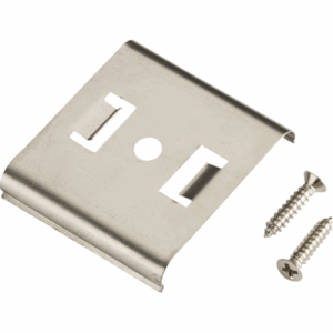 ML Accessories - Knightsbridge Metal Mounting Clip comes with 2 x Screws for Flat LED Strip (LEDFCLIP)