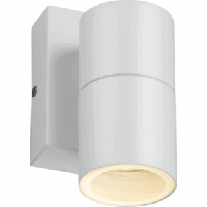 ML Accessories - Knightsbridge 230V IP54 GU10 Fixed Single Wall Light with Photocell Sensor - White (OWALL1WP)