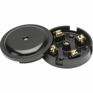 Knightsbridge 20A Junction Box 4-Terminal - Black (79mm)