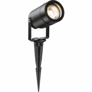 ML Accessories - Knightsbridge 230V IP65 GU10 Spike Light Black (SPIKEGUBK)
