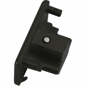 Knightsbridge Single Circuit - Knightsbridge 230V Single Circuit Track Dead End Cap - Black (TRKDE1BK)