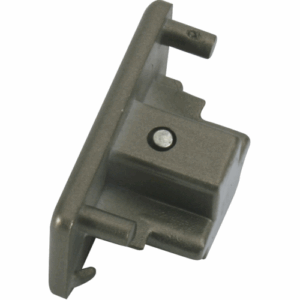 Knightsbridge Single Circuit - Knightsbridge 230V Single Circuit Track Dead End Cap - Satin Nickel (TRKDE1S)