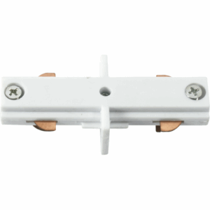 Knightsbridge Single Circuit - Knightsbridge 230V Track In-line Connector - White (TRKLC1W)