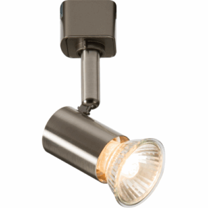 Knightsbridge Single Circuit - Knightsbridge 230V GU10 Track Spotlight - Brushed Chrome (TRKSP2ABC)