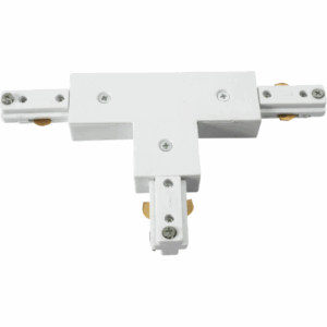 Knightsbridge Single Circuit - Knightsbridge 230V Track T-connector - White (TRKT1W)