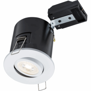 GU10 Downlights - Knightsbridge 230V IP20 Tilt GU10 Fire-Rated Downlight -White (VFCFTW)