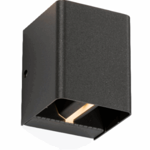 ML Accessories - Knightsbridge 230V IP65 2 x 6W LED Adjustable Up and Down Wall Light Anthracite - 3000K (WAD12AA)