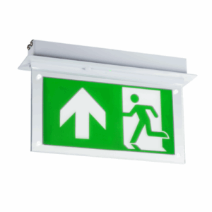 Exit Signs - Knightsbridge 230V 2W Recessed LED Emergency Exit sign (EMLRECL)