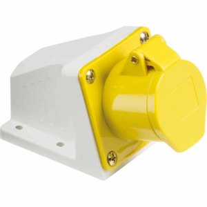 Knightsbridge 110V IP44 16A Angled Surface Mount Socket 2P+E