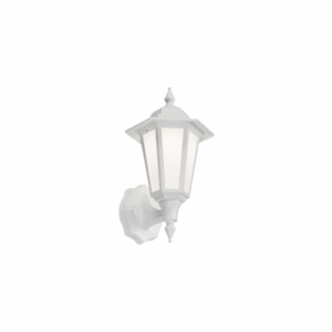 Lanterns - Knightsbridge 230V IP54 8W LED Wall Lantern - White (LANT1W)
