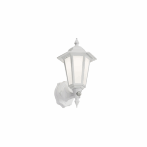 Lanterns - Knightsbridge 230V IP54 LED Wall Lantern with PIR - White (LANT2W)