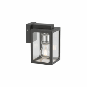 Lanterns - Knightsbridge 230V IP23 E27 Wall Lantern Anthracite (LANTBK)